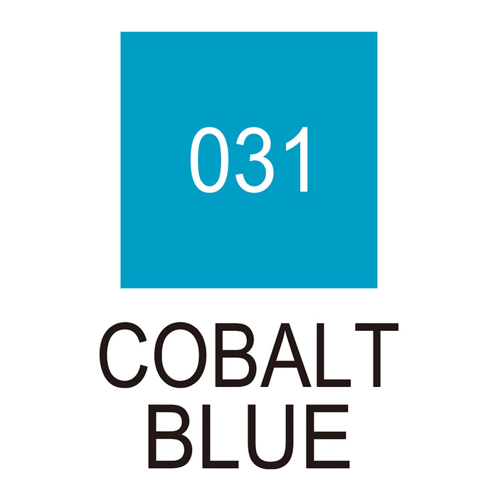 Colour chart for the Cobolt Blue (031) Kuretake ZIG Clean Color f Pen