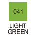 Colour chart for the Light Green (041) Kuretake ZIG Clean Color f Pen
