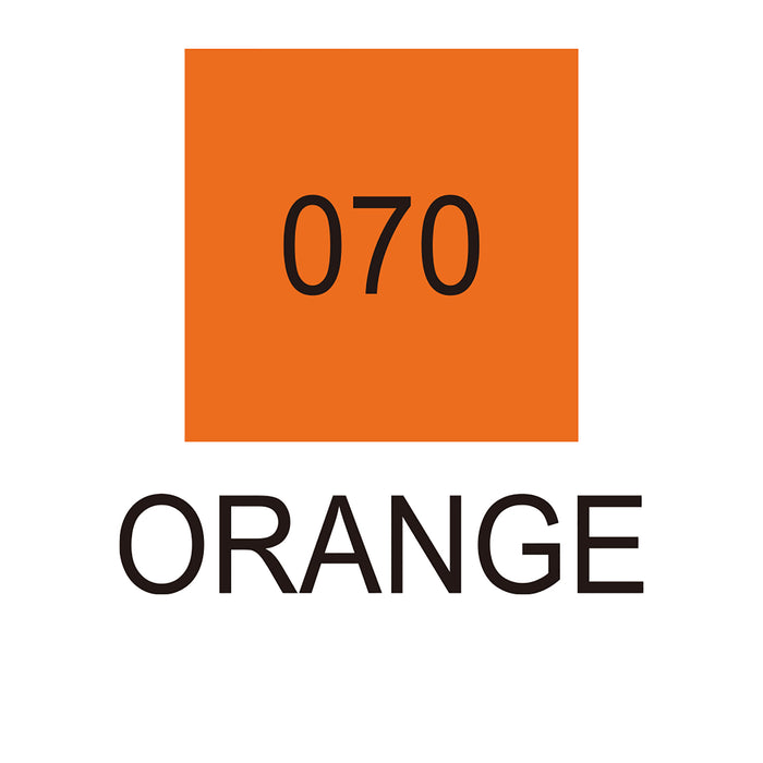 Colour chart for the Orange (070) Kuretake ZIG Clean Color f Pen