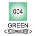 Colour chart for the Fluorescent Green (004) Kuretake ZIG Clean Color f Pen