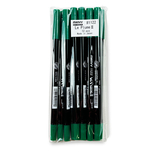 Marvy 1122 Le Plume Marker and Brush Pen - Green