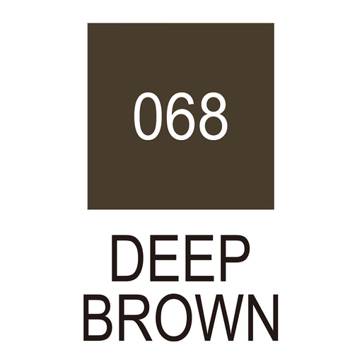 Colour chart for the Deep Brown (068) Kuretake ZIG Clean Colour Brush Pen