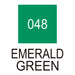 Colour chart for the Emerald Green (048) Kuretake ZIG Clean Colour Brush Pen