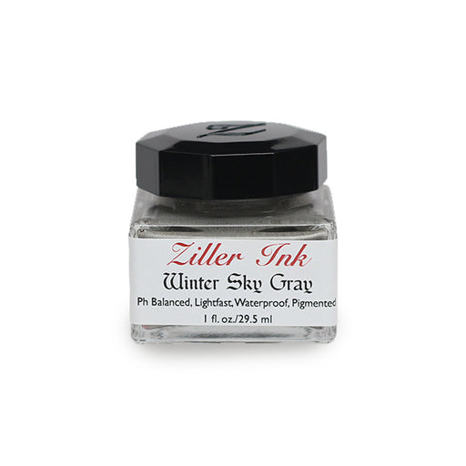 Bottle of Winter Sky Gray Ziller Calligraphy Ink