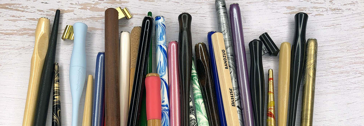 Straight Pen Holders, Oblique Nib Holders, Urushi Pens, Handmade Calligraphy  Pen Holders — Dao Huy Hoang