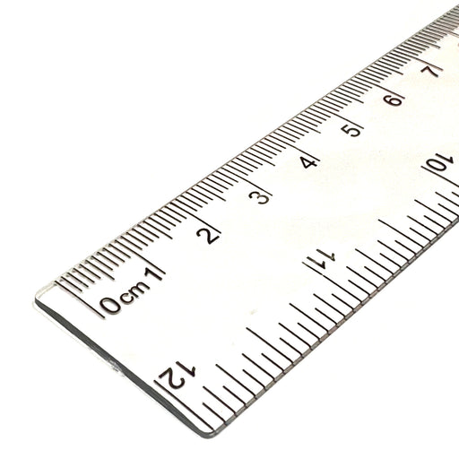 12 Inch Transparent Plastic Shatterproof Ruler