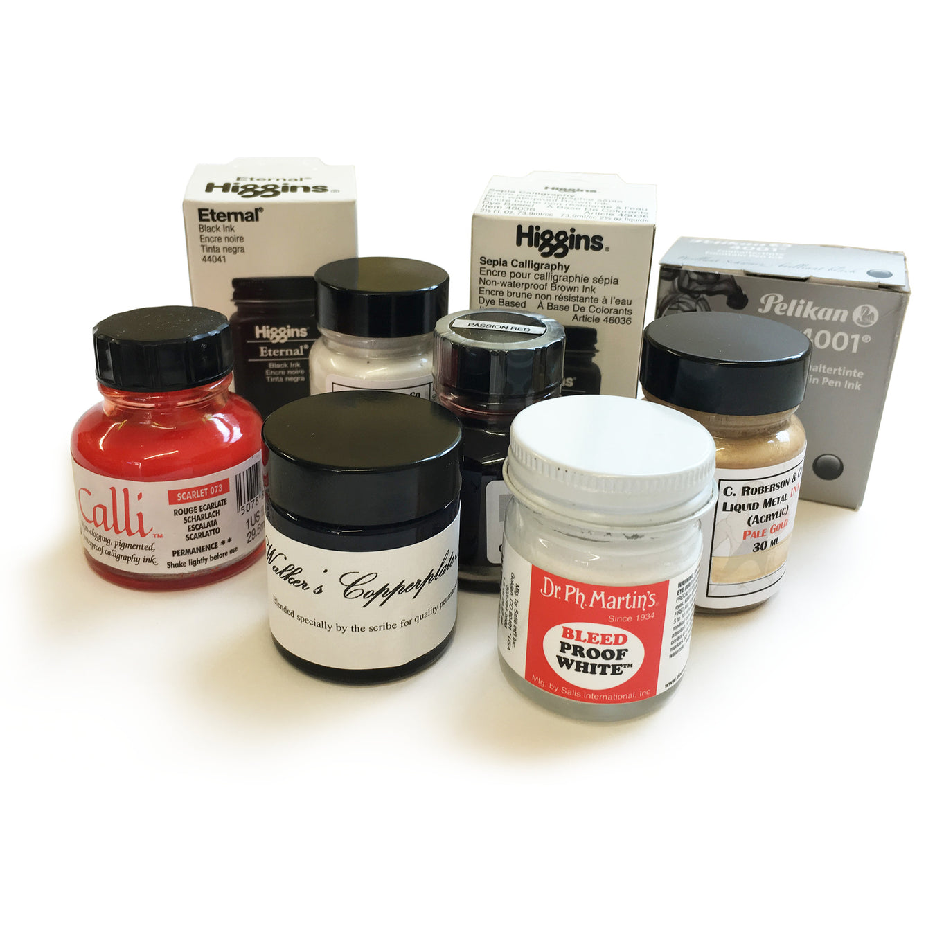 A Selection of Calligraphy Inks from Scribblers Calligraphy