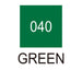 Colour chart for the Green (040) Kuretake ZIG Clean Color f Pen
