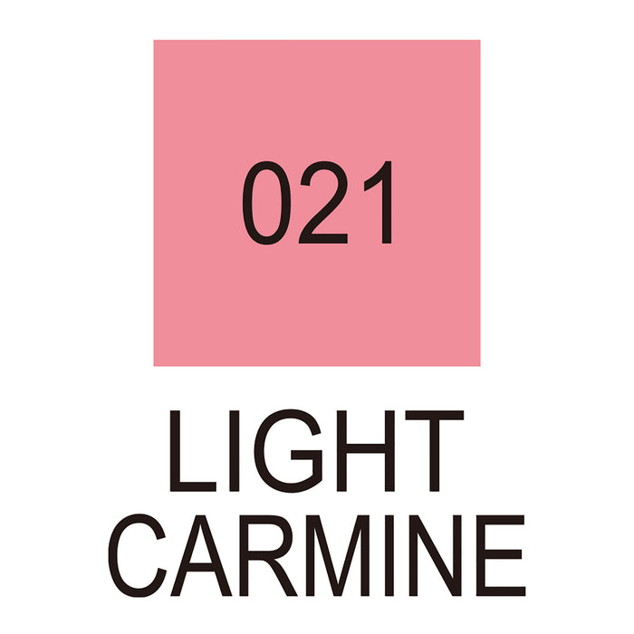 Colour chart for the Light Carmine (021) Kuretake ZIG Clean Color f Pen