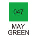 Colour chart for the May Green (047) Kuretake ZIG Clean Color f Pen
