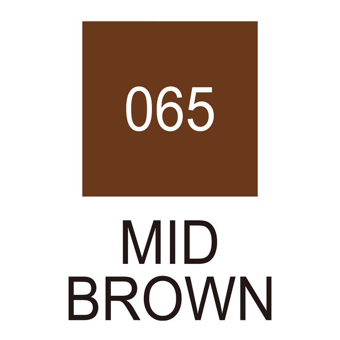Colour chart for the Mid Brown (065) Kuretake ZIG Clean Color f Pen