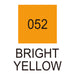 Colour chart for the Bright Yellow (052) Kuretake ZIG Clean Color f Pen