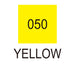 Colour chart for the Yellow (050) Kuretake ZIG Clean Color f Pen