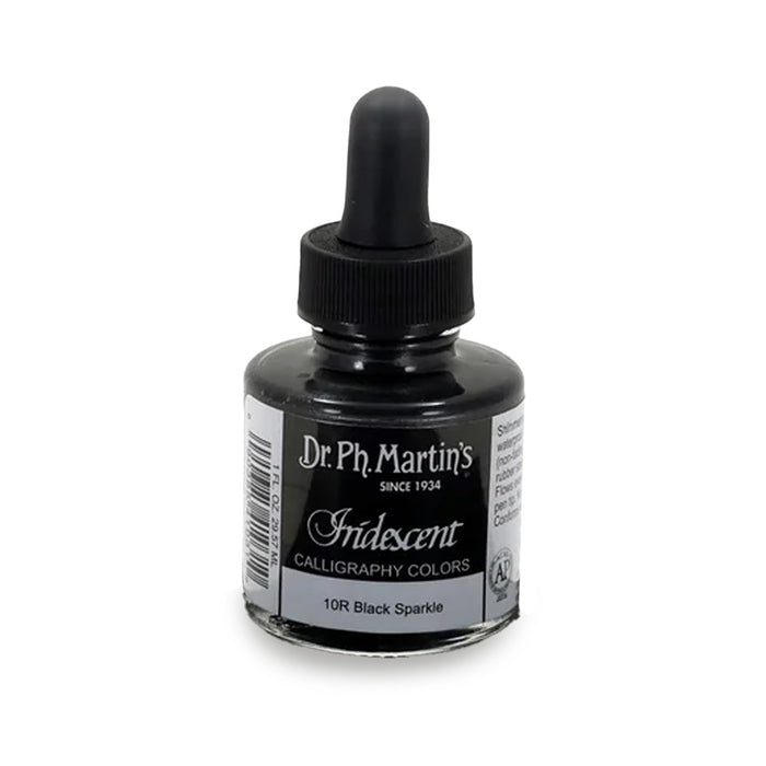 Dr Martin's Iridescent Calligraphy Colours - Black Sparkle