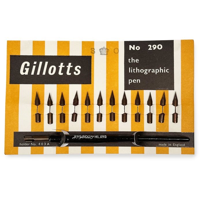Gillott 290 - The Lithographic Pen Card