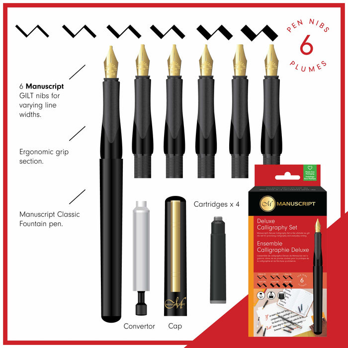 Deluxe Calligraphy 6 Nib Set