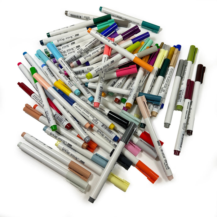 71 Marvy Artist Brush Pens and Blender