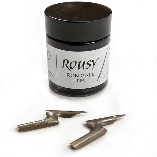 Rousy Iron Gall and Vintage Perry Elbow Nib