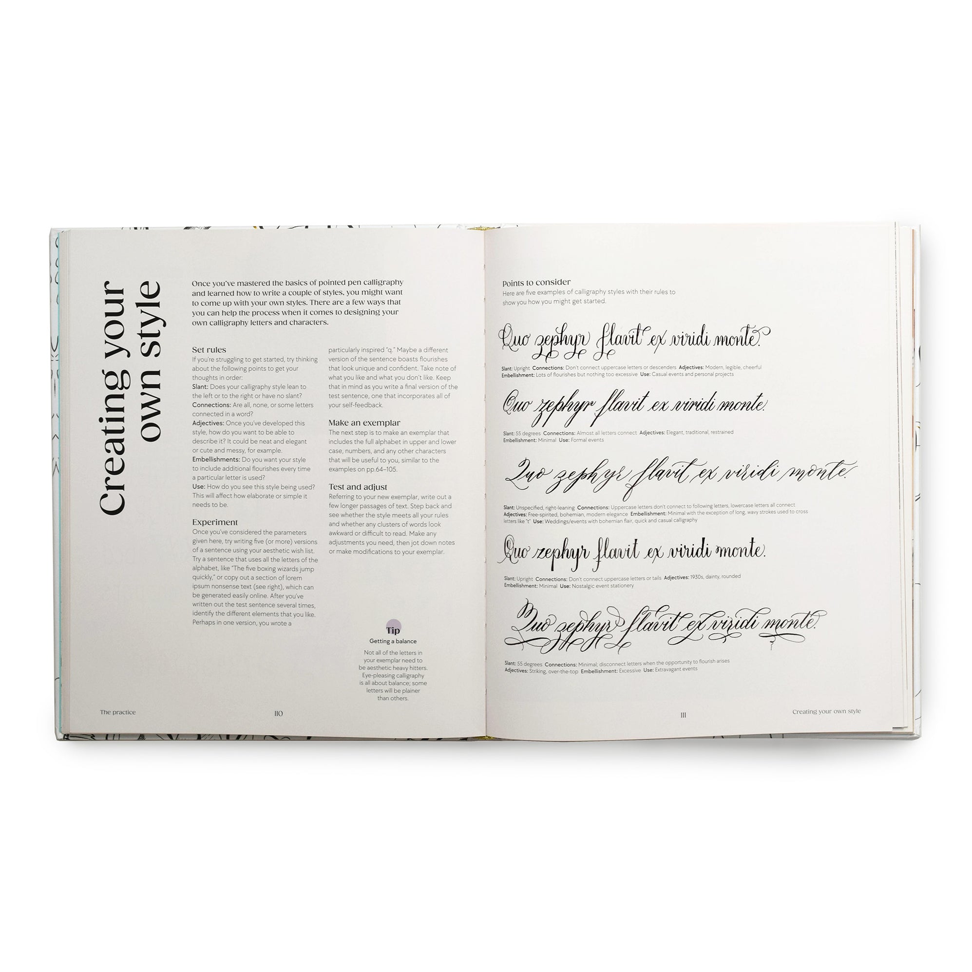 Calligraphy Lettering Book The Calligraphy Book by Lindsey Bugbee | Scribblers Calligraphy Supplies