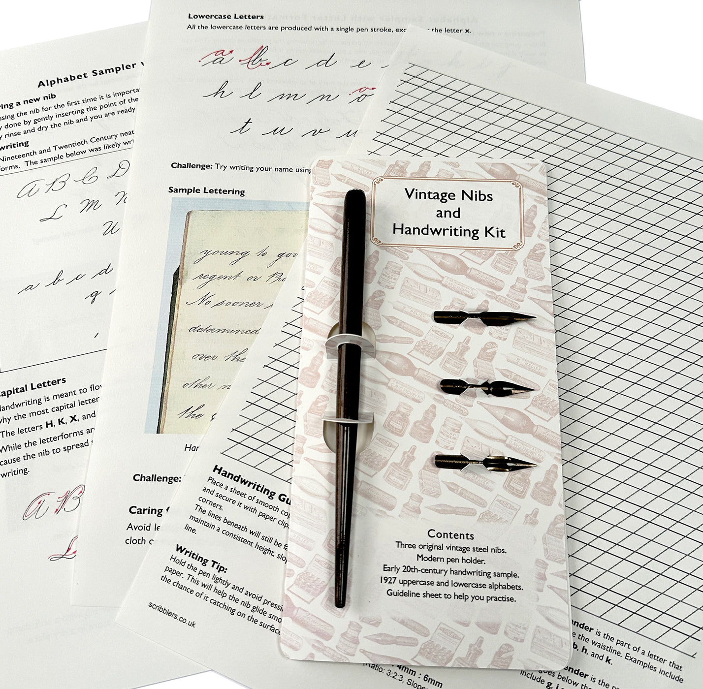 Vintage Perry Nibs and Handwriting Kit | Scribblers Calligraphy Supplies