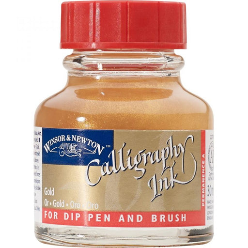 Winsor and Newton Calligraphy Ink Gold (30ml)