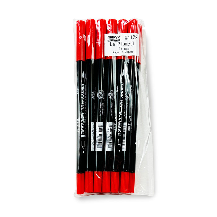 Marvy Le Plume II Brush Pen - Red