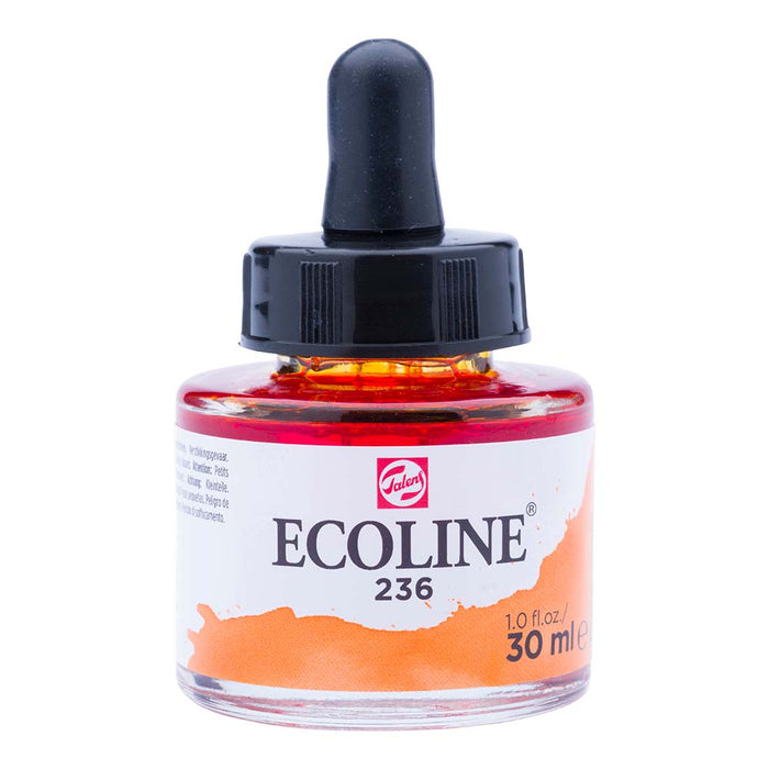 Bottle of Ecoline Liquid Watercolour Ink Light Orange