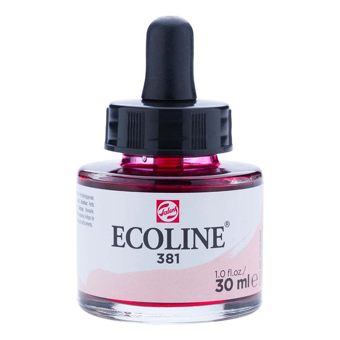 Bottle of Ecoline Liquid Watercolour Ink Pastel Red