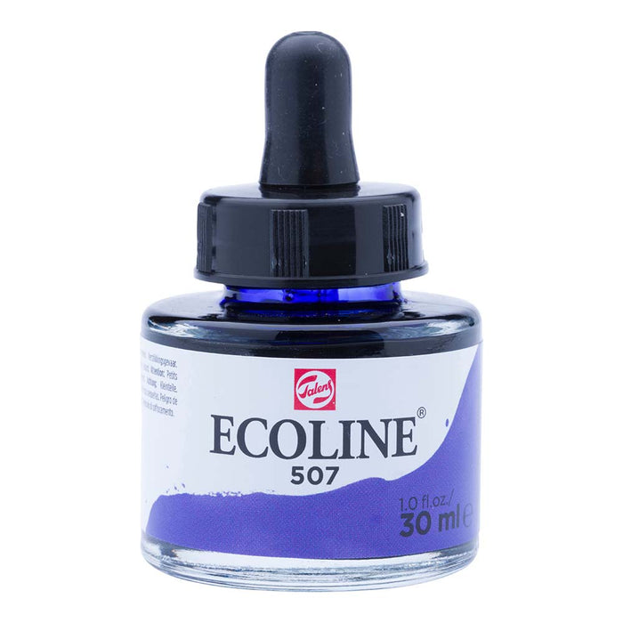Bottle of Ecoline Liquid Watercolour Ink Ultramarine Violet
