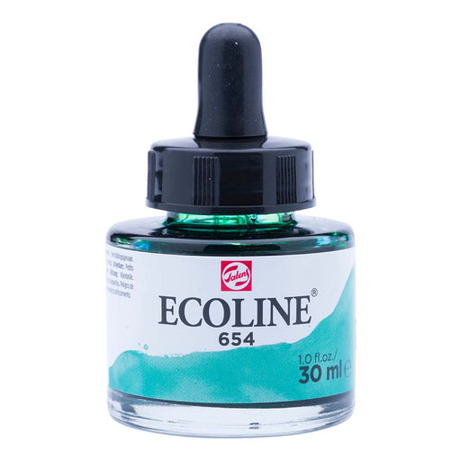 Bottle of Ecoline Liquid Watercolour Ink Fir Green