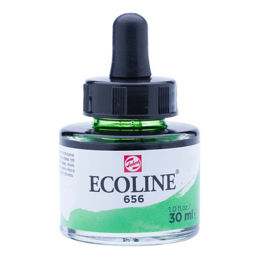 Bottle of Ecoline Liquid Watercolour Ink Forest Green