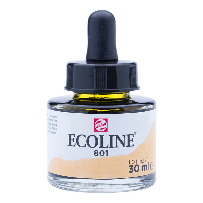 Ecoline Liquid Watercolour Ink - Gold (801)