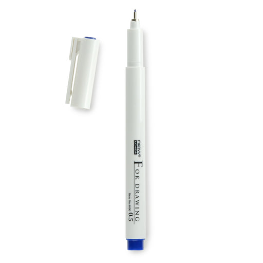 0.5mm Blue Marvy For Drawing Fineliner