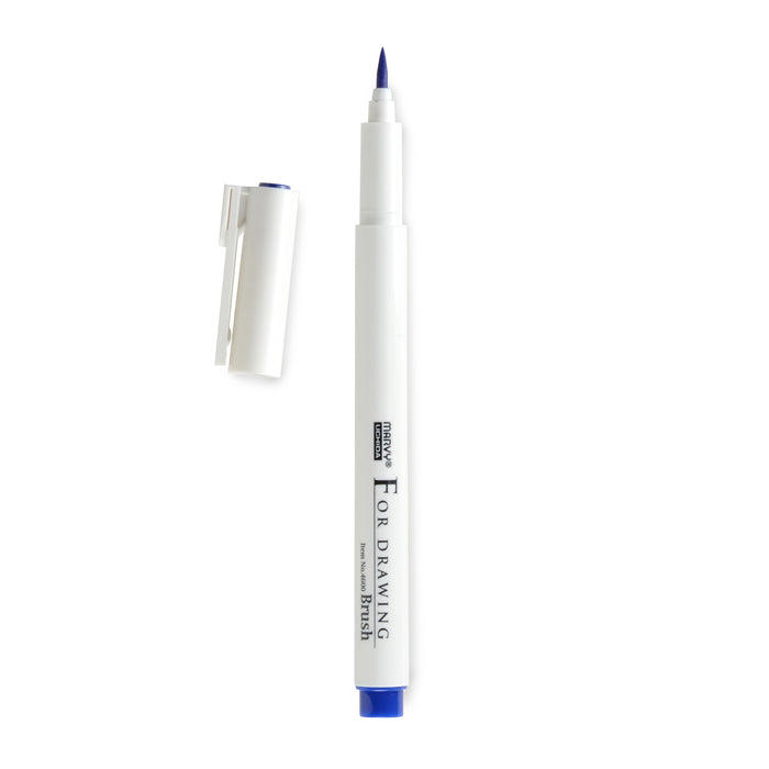 Blue Marvy For Drawing Brush Pen