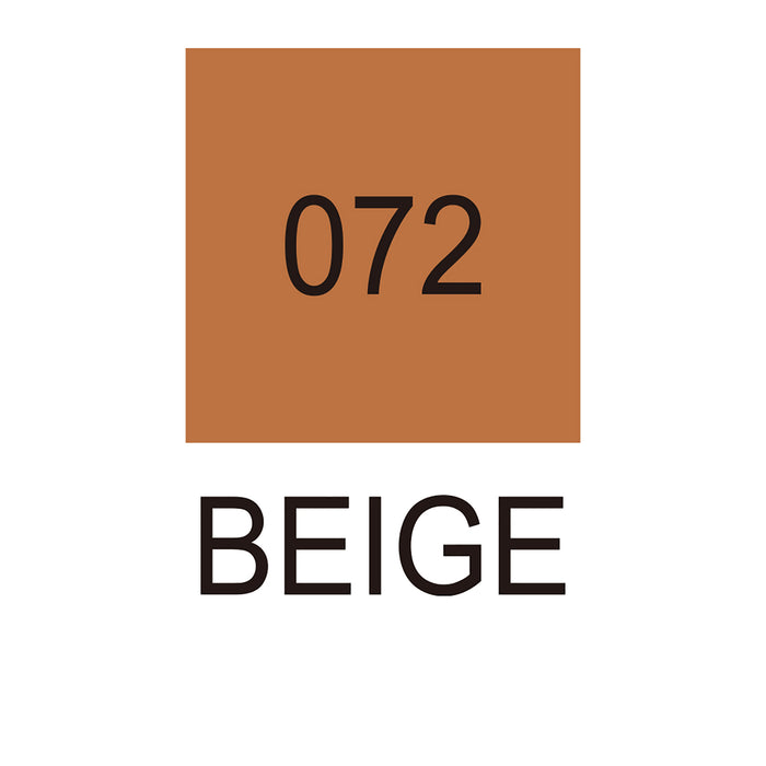 Colour Chart for Beige (072) Kuretake ZIG Clean Colour Brush Calligraphy Pen