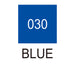 Colour chart for the Blue (030) Kuretake ZIG Clean Colour Brush Pen