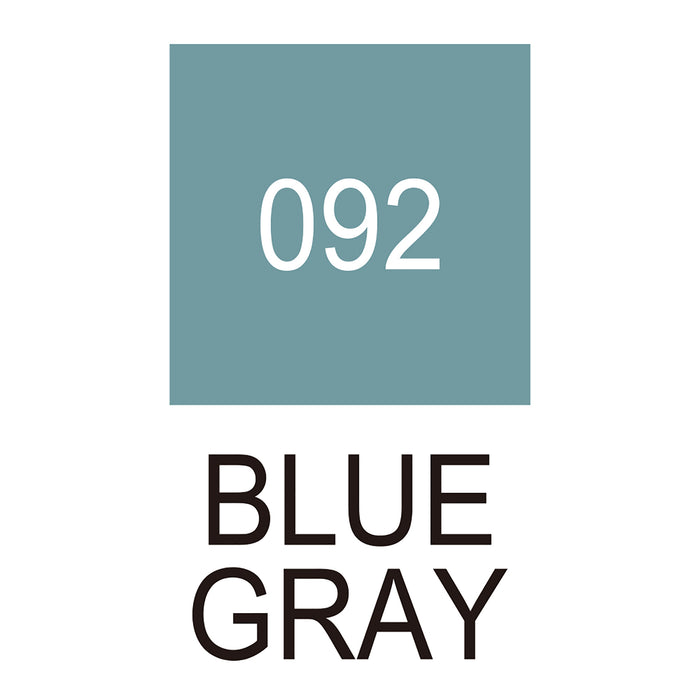 Colour chart for the Blue Gray (092) Kuretake ZIG Clean Colour Brush Pen