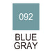 Colour chart for the Blue Gray (092) Kuretake ZIG Clean Colour Brush Pen