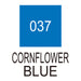Colour chart for the Cornflower Blue (037) Kuretake ZIG Clean Colour Brush Pen