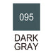 Colour chart for the Dark Gray (095) Kuretake ZIG Clean Colour Brush Pen