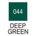 Colour chart for the Deep Green (044) Kuretake ZIG Clean Colour Brush Pen