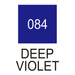 Colour chart for the Deep Violet (084) Kuretake ZIG Clean Colour Brush Pen