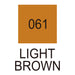 Colour chart for the Light brown (061) Kuretake ZIG Clean Colour Brush Pen