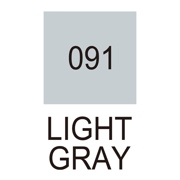 Colour chart for the Light gray (091) Kuretake ZIG Clean Colour Brush Pen