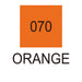 Colour chart for the Orange (070) Kuretake ZIG Clean Colour Brush Pen