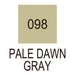 Colour chart for the Pale Dawn Gray (098) Kuretake ZIG Clean Colour Brush Pen
