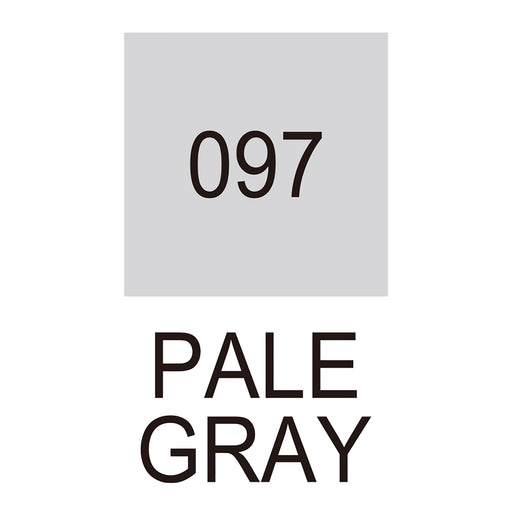 Colour chart for the Pale Gray (097) Kuretake ZIG Clean Colour Brush Pen