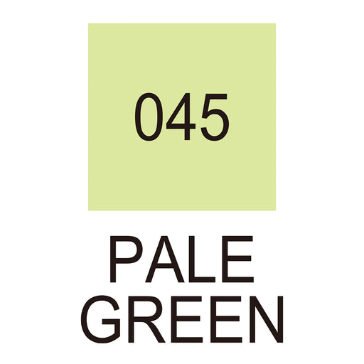 Colour chart for the Pale Green (045) Kuretake ZIG Clean Colour Brush Pen