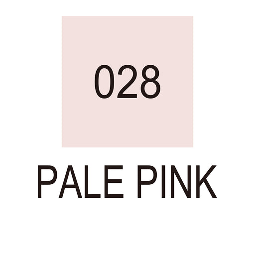 Colour chart for the Pale Pink (028) Kuretake ZIG Clean Colour Brush Pen
