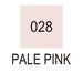 Colour chart for the Pale Pink (028) Kuretake ZIG Clean Colour Brush Pen